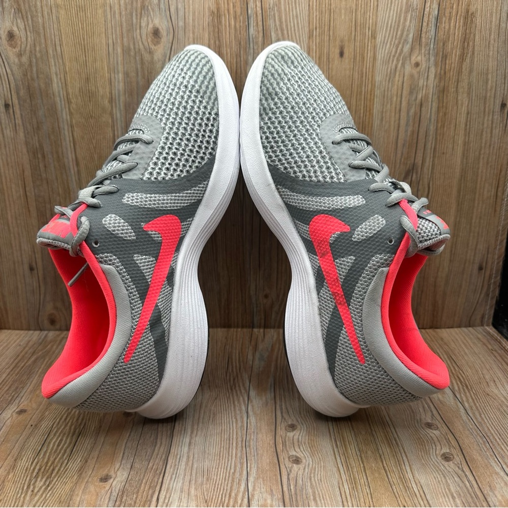 Nike Revolution 4 GS Wolf Grey Youth Running Shoes Sneakers - Picture 6 of 8